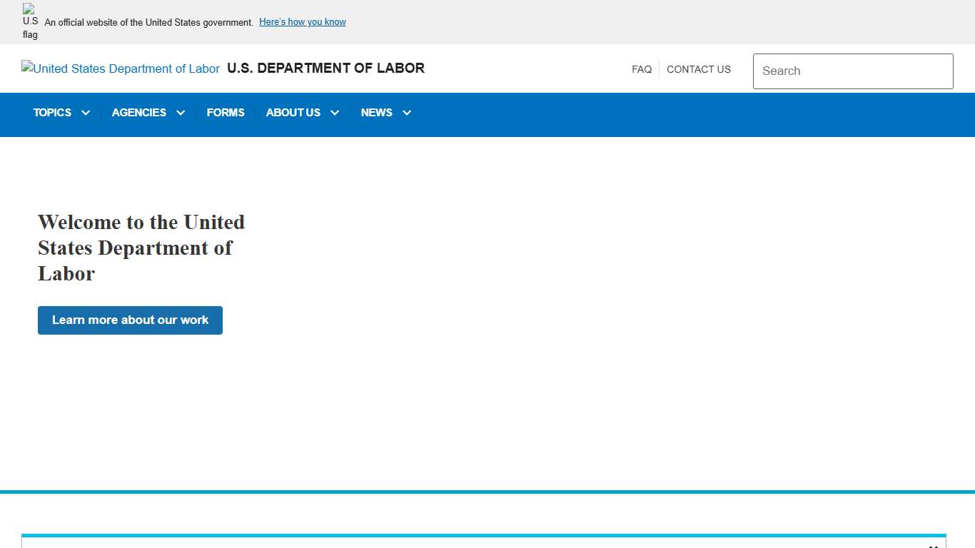 Home | U.S. Department of Labor