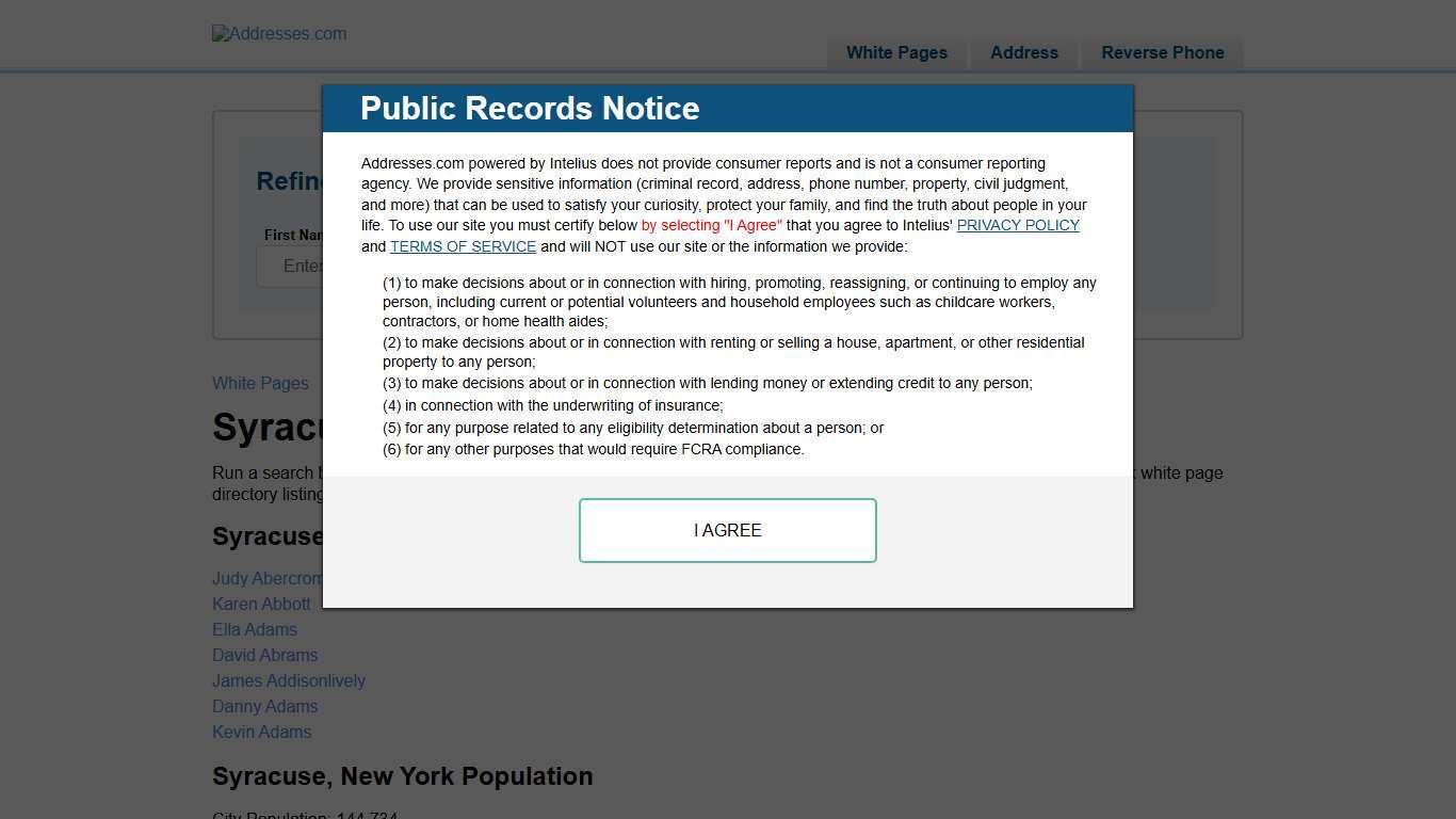 Syracuse White Pages - Find People In New York NY | Addresses